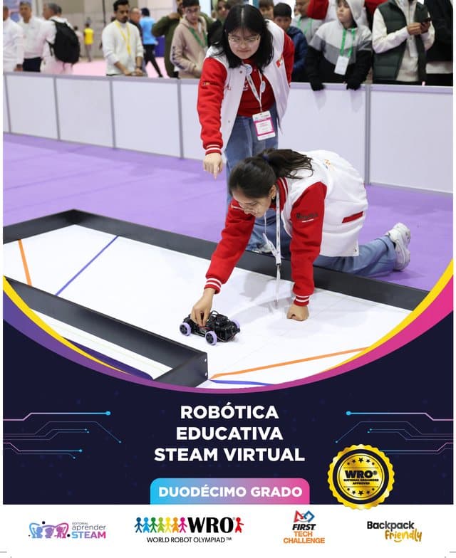 Portada 12.º grado — Aprender STEAM Robótica e IA
