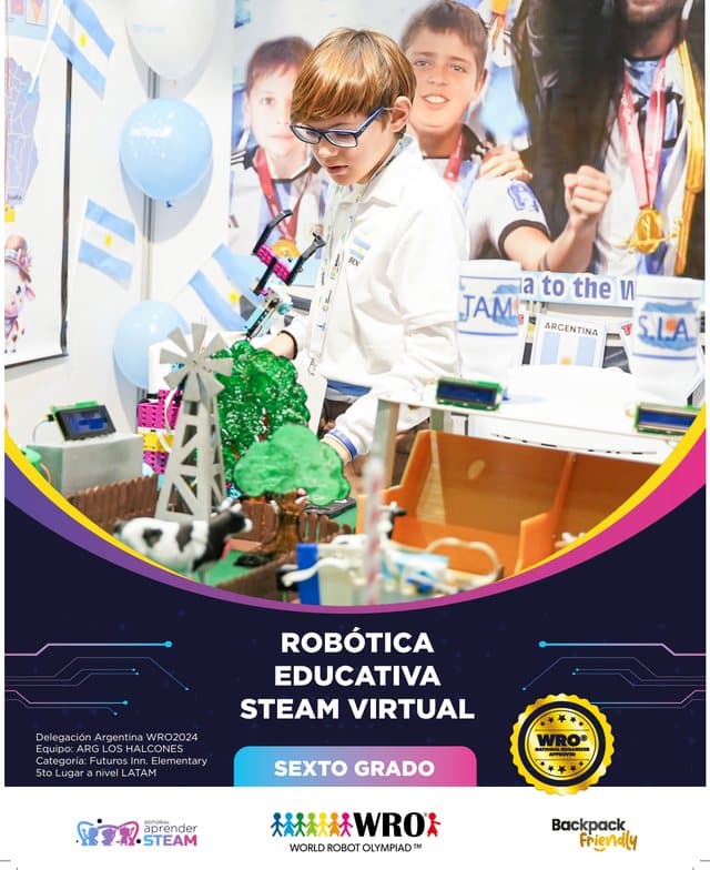 Portada 6.º grado — Aprender STEAM Robótica e IA