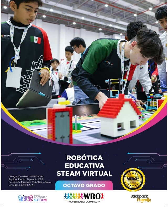 Portada 8.º grado — Aprender STEAM Robótica e IA